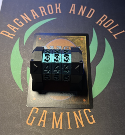 Spindown dial life counter - Magic the Gathering MTG - 3 Digit - Black/Emerald - Image 1