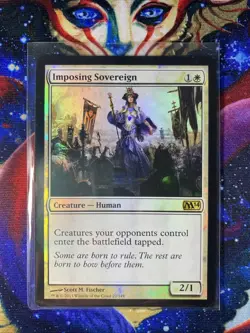 Imposing Sovereign Core Set 2014 (M14) Foil Near Mint Magic The Gathering MTG - Image 1