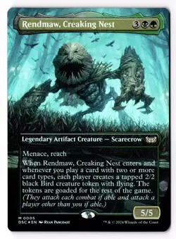 Rendmaw, Creaking Nest (Borderless) 5 Commander: Duskmourn: House of Horror Foil - Image 1