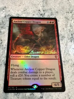 Ancient Copper Dragon - Foil - NM - Commander Legends: Battle for Baldur's Gate - Image 1