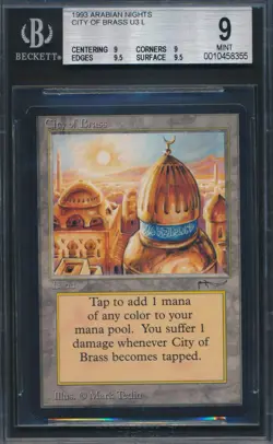 Arabian Nights City of Brass BGS 9 Graded Magic MTG (8355) - Image 1