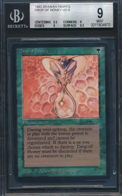 Arabian Nights Drop of Honey BGS 9 Graded Magic MTG (4870) - Image 1