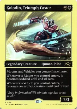 Kolodin, Triumph Caster FIRST PLACE FOIL Aetherdrift Magic MTG NM - Image 1
