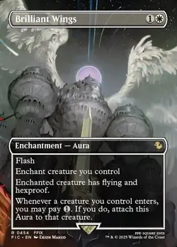 Brilliant Wings X1 BORDERLESS FOIL-NM/M-Commander: Final Fantasy - Image 1