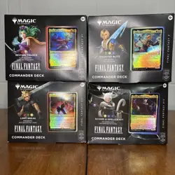 MTG Magic Final Fantasy Set of 4 Commander Decks FACTORY SEALED IN STOCK - Image 1