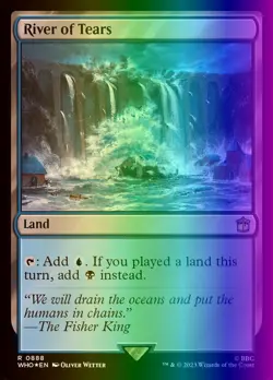 MTG Magic the Gathering River of Tears (888/1448) Doctor Who LP FOIL- Surge - Image 1