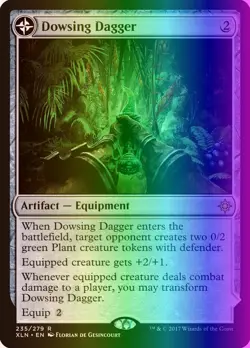 MTG Magic the Gathering Dowsing Dagger (235/317) Ixalan LP FOIL - Image 1