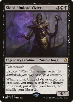 MTG Magic the Gathering Sidisi, Undead Vizier (DTK-120/2934) The List LP - Image 1