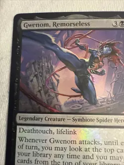 MTG Magic Gwenom Remorseless 0286 Promo Marvel Spider-Man Gift Box Exclusive NM - Image 2