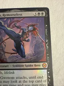 MTG Magic Gwenom Remorseless 0286 Promo Marvel Spider-Man Gift Box Exclusive NM - Image 3