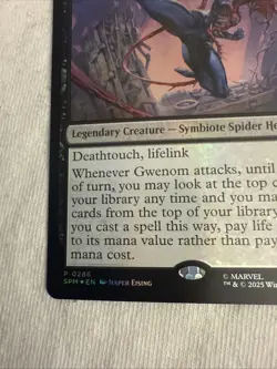 MTG Magic Gwenom Remorseless 0286 Promo Marvel Spider-Man Gift Box Exclusive NM - Image 5