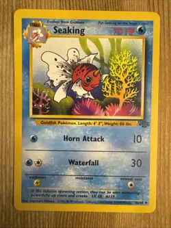 Seaking 46/64 Jungle 1st Edition Non-Holo Uncommon Pokemon Card NM - Image 1