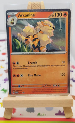 Pokemon TCG Arcanine SVP Black Star Promos SVP011 Holo Promo Cosmos Holo Rare - Image 1