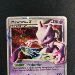 Mewtwo LV.X DP28 Black Star Promo Diamond and Pearl Pokemon Tcg Card DAMAGED - Image 5