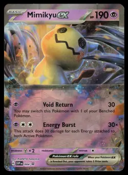 Mimikyu ex 004 Ultra Rare Pokemon Black Star Promo NM - Image 1