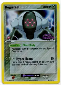 Registeel 29/110 Pokemon TCG Holon Phantoms Reverse Holo Stamped - Image 1