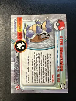 Blastoise [LP] - 09 - Pokemon 1999 Topps TV - Black Logo - Image 2