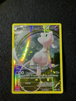 Pokemon Mew XY110 Full Art Holo Rare Black Star Promo Mythical LP(RARE) - Image 1