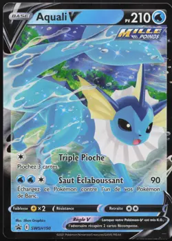 Carte Pokemon Aquali-V SWSH150 Promo SWSH Francais - Image 1