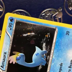 Pokemon TCG Amaura Furious Fists 25/111 Holo Promo Cosmos Holo SWIRL Rare NM - Image 4