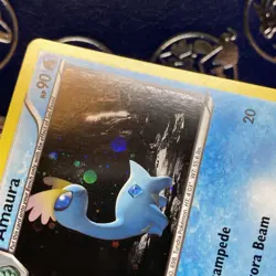 Pokemon TCG Amaura Furious Fists 25/111 Holo Promo Cosmos Holo SWIRL Rare NM - Image 5