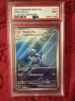 2023 Pokemon SV 151 MEW EN Wartortle #171/165 PSA 9 - Image 1