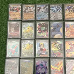 Lot Of 35 Pack Fresh Sleeved Pokemon SIR’s Holo’s And EX’s + Mystery Gift - Image 2