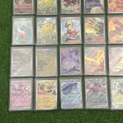 Lot Of 35 Pack Fresh Sleeved Pokemon SIR’s Holo’s And EX’s + Mystery Gift - Image 5