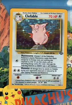 Pokemon TCG Clefable Jungle 1/64 Holo Played - Image 1