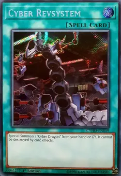 Yugioh! LP Cyber Revsystem - CYHO-EN059 - Secret Rare - 1st Edition Lightly Play - Image 1