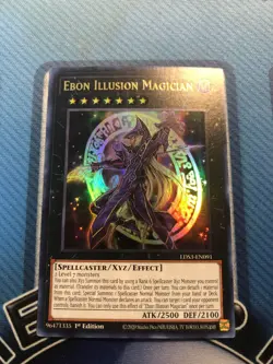 * EBON ILLUSION MAGICIAN * 1ST EDITION HOLOGRAPHIC ULTRA RARE LDS3-EN082 YUGIOH! - Image 1
