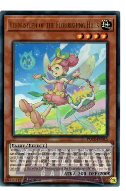 Yugioh POTE-EN016 - Vernusylph of the Flourishing Hills - Ultra Rare - Image 1