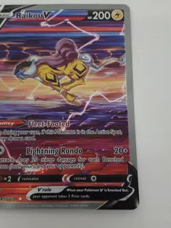 Pokemon Trading Card TCG Raikou V Card Crown Zenith GG41/GG70 #Live - Image 4