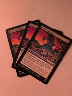 3X Faerie Tauntings Lorwyn NM Black Uncommon MAGIC THE GATHERING CARD - Image 1