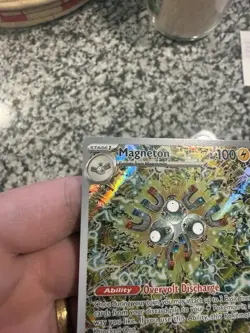 Pokemon TCG Magneton SVP 159 Promo Card Surging Sparks POKEMON CENTER STAMPED NM - Image 3
