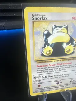 Pokemon TCG Snorlax Card 30/130 Base Set 2 Vintage Non-Holo Rare - Image 2