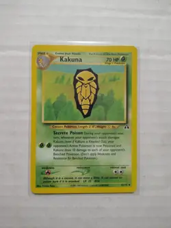 Kakuna Pokemon Card Non-Holo WOTC Pokemon Card 41/75 Neo Discovery Set - Image 1