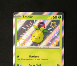 Pokemon Card TCG - Smoliv 102/091 - Paldean Fates - Baby Shiny Rare - NM ⭐ - Image 2