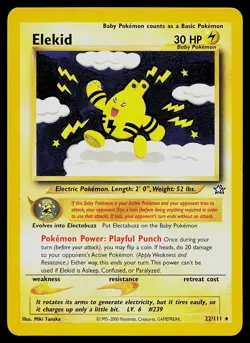 Pokemon Card - Elekid Neo Genesis 22/111 Rare Non Holo - Image 1