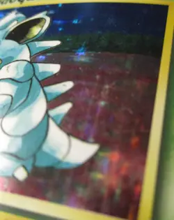 Pokemon TCG Jungle Nidoqueen No Symbol Holo Card 7/64 Played 1999 Vintage - Image 5