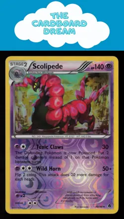 Scolipede Emerging Powers #40/98 Rare Reverse Holo Pokemon Card - Image 1