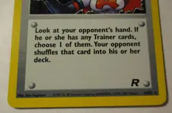 Pokemon TCG Team Rocket Trainer Rockets Sneak Attack Holo Card 16/82 Played 2000 - Image 5