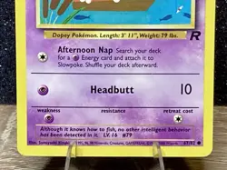 Slowpoke (67/82) ~ LP+ [Team Rocket Unlimited] Vintage 2000 -WotC- Pokemon Card - Image 3