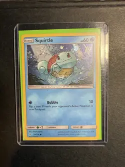 Pokemon Squirtle TCG Holo Card 33/214 Sun & Moon: Unbroken Bonds Near Mint - Image 3