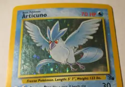 Pokemon TCG Fossil Articuno Holo Card 2/62 Played Vintage 1999 Collectible - Image 4