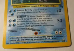 Pokemon TCG Fossil Articuno Holo Card 2/62 Played Vintage 1999 Collectible - Image 5