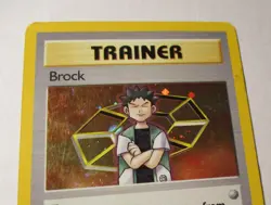 Pokemon TCG Gym Heroes Trainer Brock 15/132 Holo Card 2000 Played Rare Vintage - Image 4