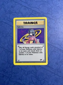 Sabrina Trainer 110/132 Rare Gym Challenge Set Pokemon Card WOTC- NM / Mint - Image 1