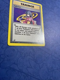 Sabrina Trainer 110/132 Rare Gym Challenge Set Pokemon Card WOTC- NM / Mint - Image 2