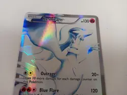 Pokemon Reshiram Holo Card 113/114 Black & White with Sleeve #LIVE - Image 2